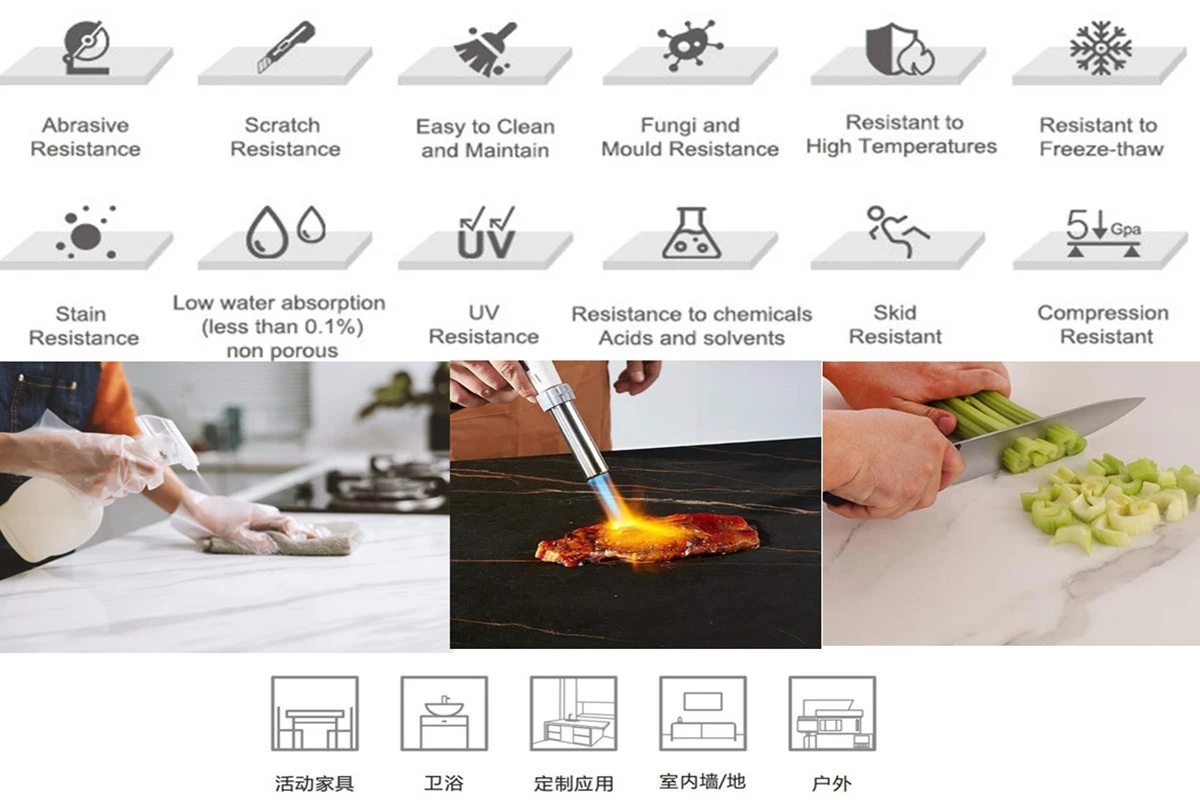 Scratch-resistant Copy Sintered Stone Slabs